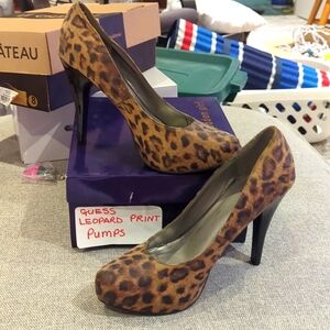 Guess Leopard print pumps size 8.5
